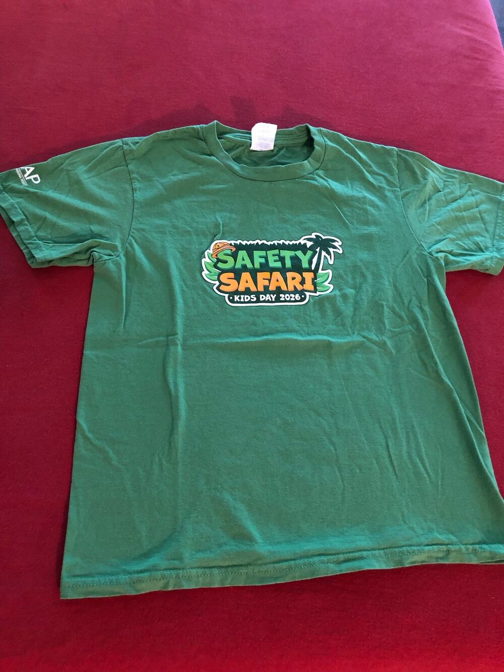 Port & Company Safety Safari Kids Day 2026 green short sleeve t-shirt